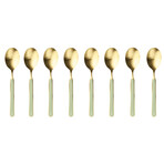 Fantasia Ice Gold Espresso Spoon Set // 8 Pcs. (Ocher Ice Gold)