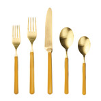 Fantasia Ice Gold Flatware  Set // 20 Pcs. // Mustard (Black)