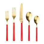 Fantasia Ice Gold Flatware  Set // 20 Pcs. (Black)