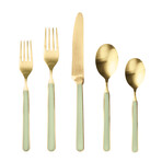 Fantasia Ice Gold Flatware  Set // 5 Pcs. (Black)