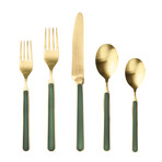 Fantasia Ice Gold Flatware  Set // 5 Pcs. (Black)