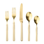 Fantasia Ice Gold Flatware  Set // 5 Pcs. (Black)