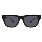 Men's Burberry BE4293 380687 Square Sunglasses //  Black + Gray