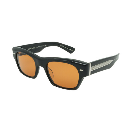 Mens OV5514SU 149253 Square Sunglasses // Black + brown