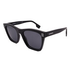 Men's Burberry BE4348 300187 Square Sunglasses //  Black + Dark Gray