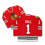 Glenn Hall Autographed Red Chicago Blackhawks Jersey