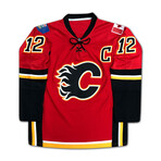 Jarome Iginla Autographed Red Calgary Flames Jersey