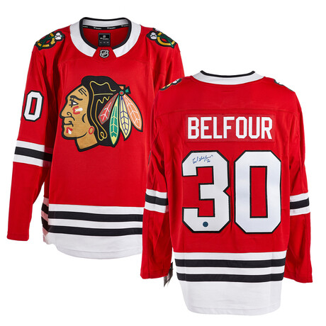 Ed Belfour Chicago Autographed FNTCS Jersey