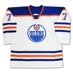 Paul Coffey Autographed White Edmonton Oilers Jersey