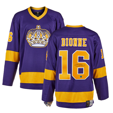 Marcel Dionne Los Angeles Signed Retro FNTCS Jersey