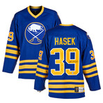 Dominik Hasek Buffalo Signed Hart Trophy FNTCS Retro Jersey