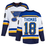 Robert Thomas Signed St. Louis Blues White FNTCS Jersey