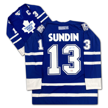 Mats Sundin Autographed CCM Blue Toronto Maple Leafs Jersey