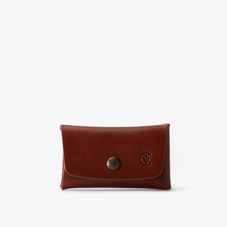 Double Closure Wallet // Chestnut