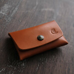 Double Closure Wallet // Cognac