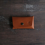 Double Closure Wallet // Cognac