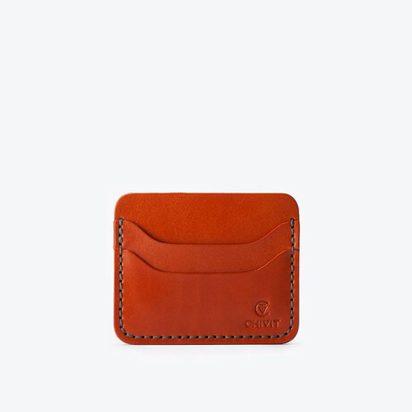 5 Slot Card Wallet // Cognac