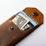 Micro Wallet // Antique Brown