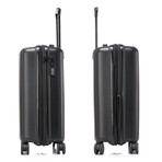 DUKAP Airley Lightweight Hardside Spinner Luggage 20" Carry-On // Black