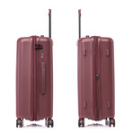 DUKAP Airley Lightweight Hardside Spinner 3 Piece Luggage Set  20"/24"/28" // Wine