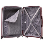 DUKAP Airley Lightweight Hardside Spinner 3 Piece Luggage Set  20"/24"/28" // Wine