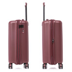 DUKAP Airley Lightweight Hardside Spinner Luggage 20" Carry-On // Wine