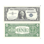 1957 B $ 1 Silver Certificate