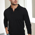 Jhonny Collar Sweater // Black (S)