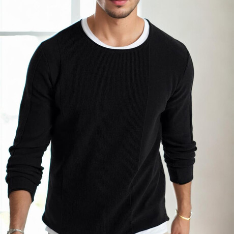 Deep Crewneck Sweater // Black (S)