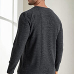 Wide Crewneck Sweater // Anthracite (S)