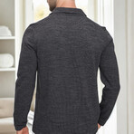 Johnny Collar Sweater // Anthracite (S)