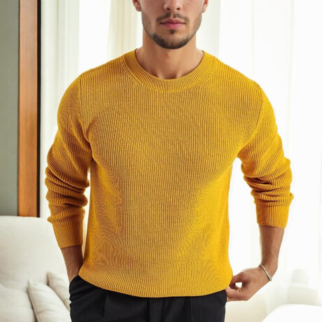 Crewneck Sweater // Mustard (S)