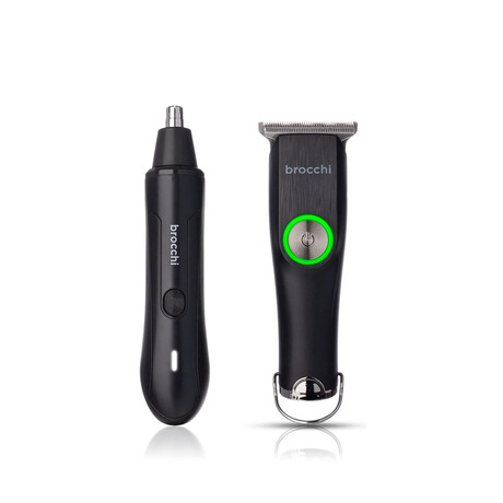 Travel Trim and Nose Trimmer Set // Black