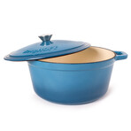 Cast Iron 7qt. Round Dutch Oven 11" with Lid (Blue)