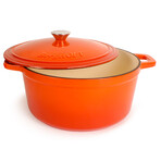 Cast Iron 7qt. Round Dutch Oven 11" with Lid (Red)