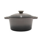 Cast Iron 3qt. Round Dutch Oven 8" with Lid (White)