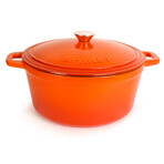 Cast Iron 7qt. Round Dutch Oven 11" with Lid (Red)