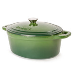 Cast Iron 8qt. Oval Dutch Oven 13" with Lid (Blue)