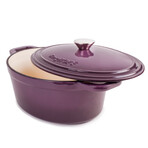 Cast Iron 5qt. Oval Dutch Oven 11.5" with Lid (Pink)