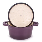 Cast Iron 7qt. Round Dutch Oven 11" with Lid (Pink)