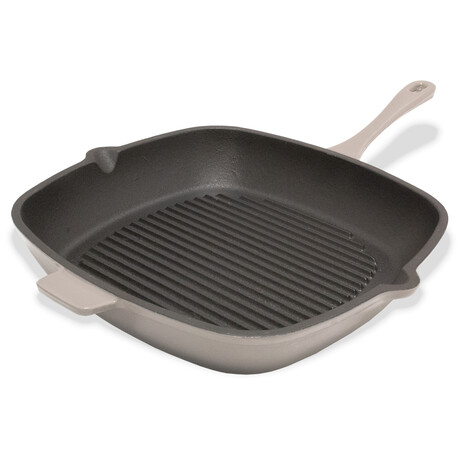 11" Cast Iron Square Grill Pan (Pink)