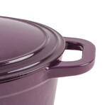 Cast Iron 5qt. Oval Dutch Oven 11.5" with Lid (Pink)