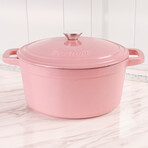 Cast Iron 7qt. Round Dutch Oven 11" with Lid (Pink)