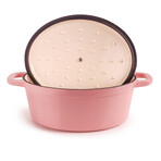 Cast Iron 5qt. Oval Dutch Oven 11.5" with Lid (Pink)