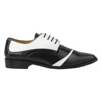 Tour // Leather Oxford Shoes // Black + White (US: 9.5)