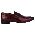 Charles // Leather Loafer Shoes // Burgundy (US: 10.5)