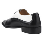 Tour // Leather Oxford Shoes // Black + White (US: 11)