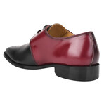 Daniel // Leather Wingtip Brogue Shoes // Burgundy + Black (US: 10)