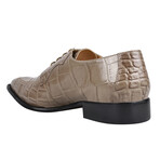 Liam // Leather Crocodile Print Oxford Shoes  // Morse (US: 10.5)