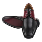 Daniel // Leather Wingtip Brogue Shoes // Burgundy + Black (US: 10.5)